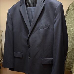 Lauren by Ralph Lauren Navy Blue Classic Fit Suit | 52R 42W/30L ✨FREE Suit Bag